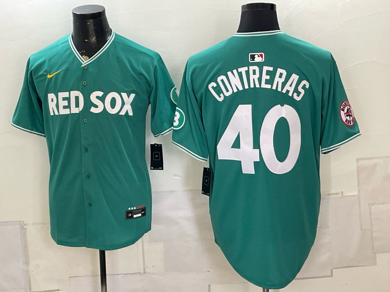 2026 Men Boston Red Sox #40 Contreras green Nike MLB Jersey 0809004->boston red sox->MLB Jersey